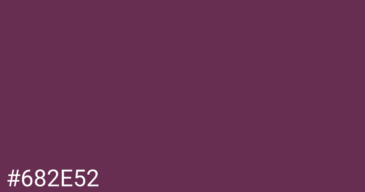 Hex color #682e52 graphic