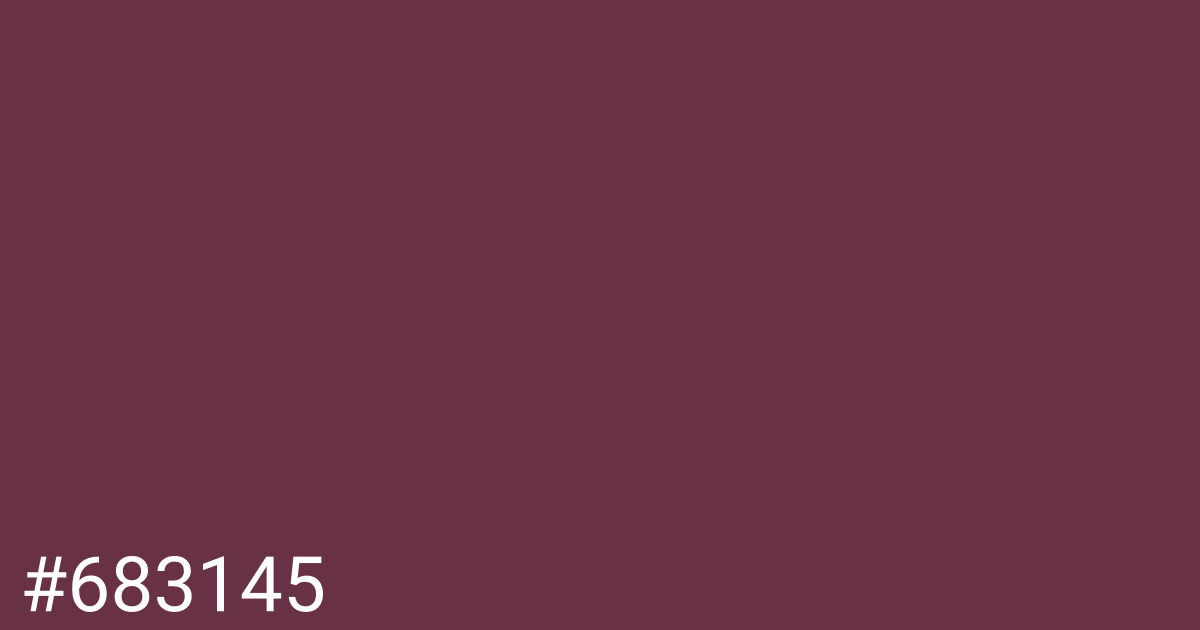 Hex color #683145 graphic