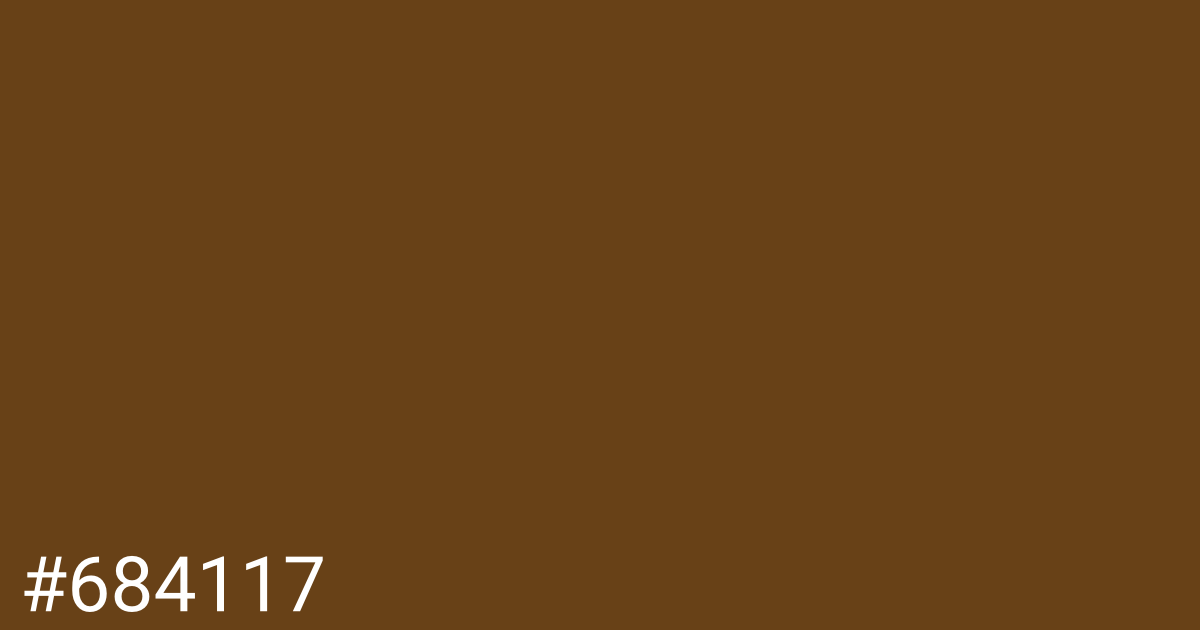 Hex color #684117 graphic