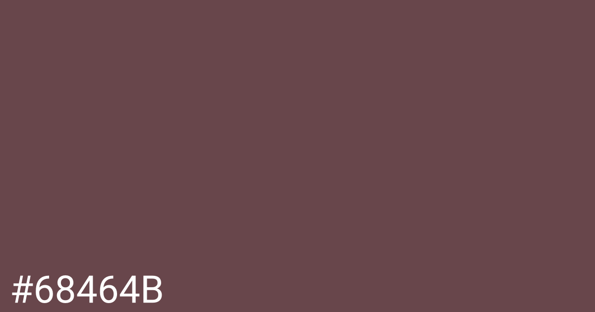 Hex color #68464b graphic