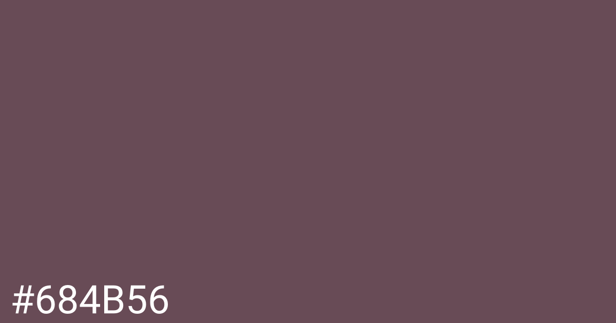 Hex color #684b56 graphic