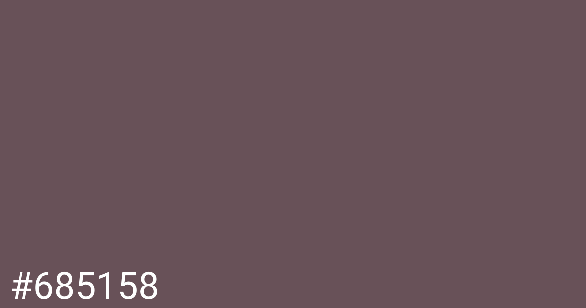 Hex color #685158 graphic