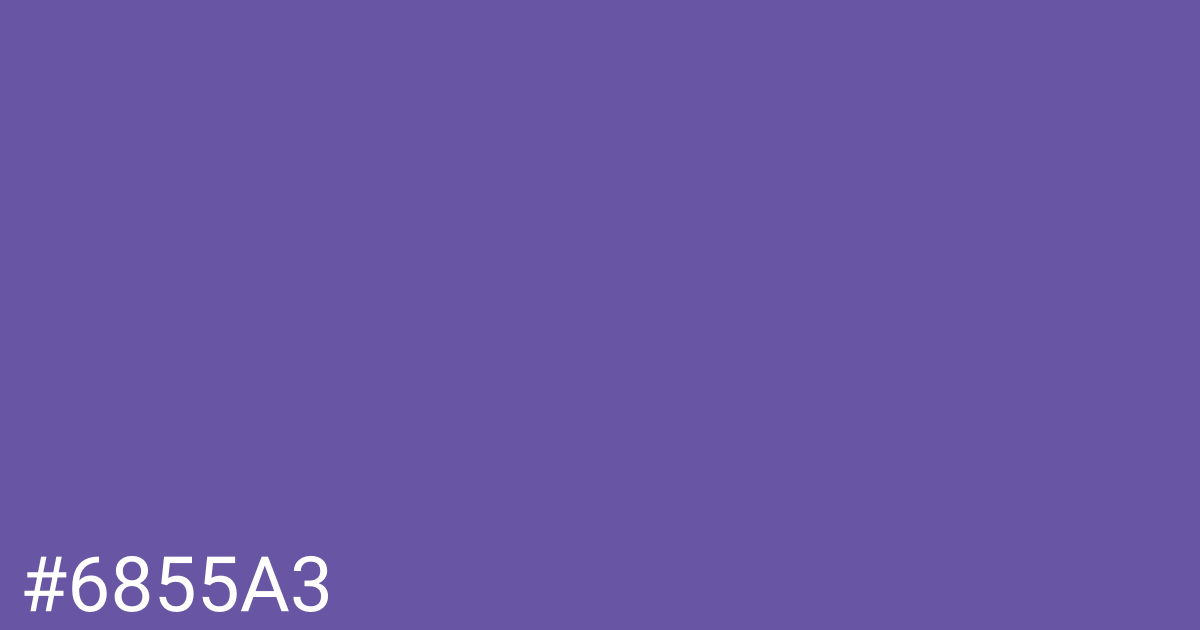 Hex color #6855a3 graphic