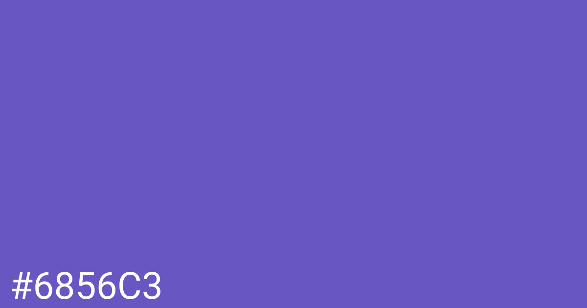 Hex color #6856c3 graphic