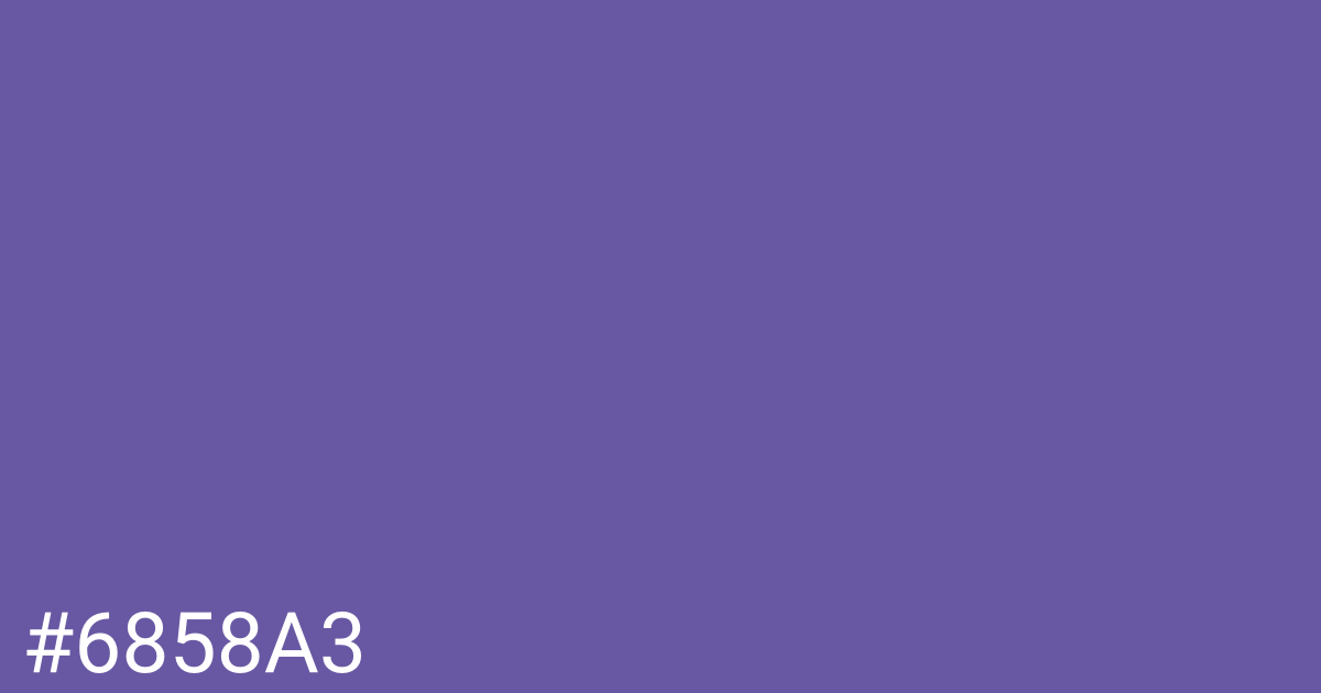 Hex color #6858a3 graphic