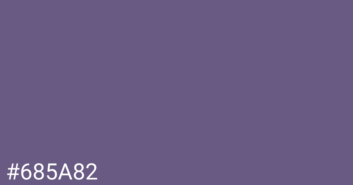 Hex color #685a82 graphic