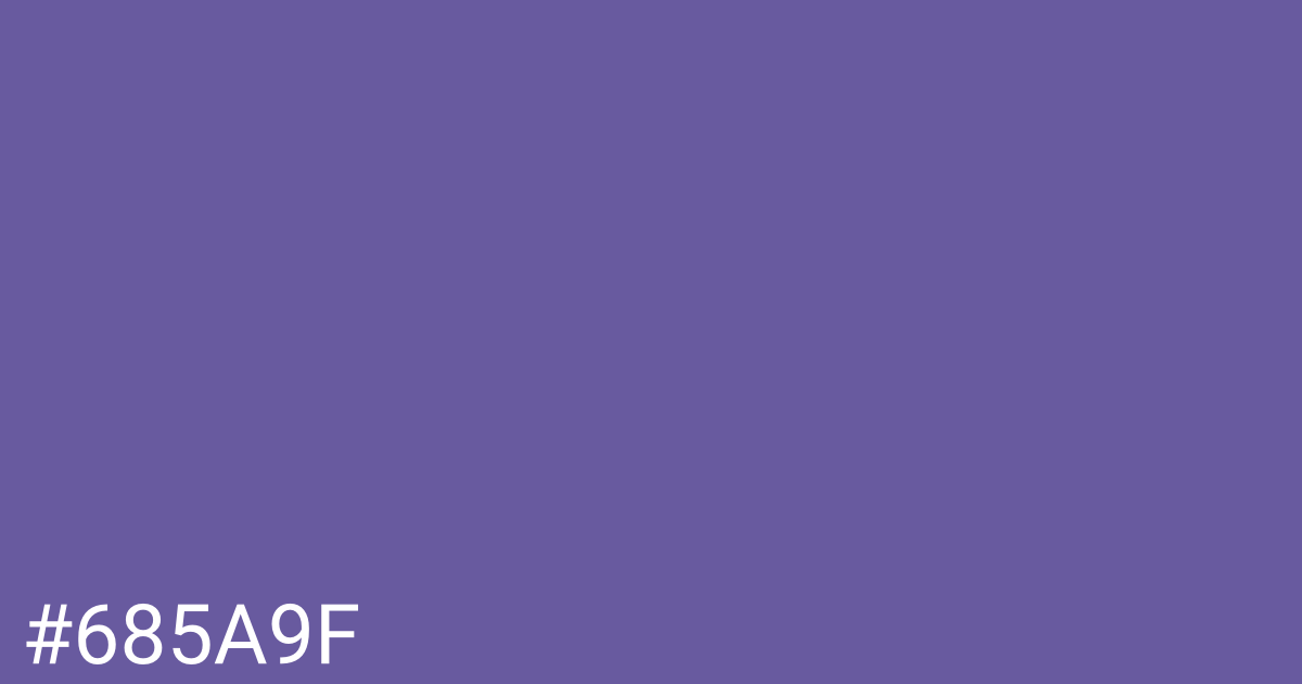 Hex color #685a9f graphic