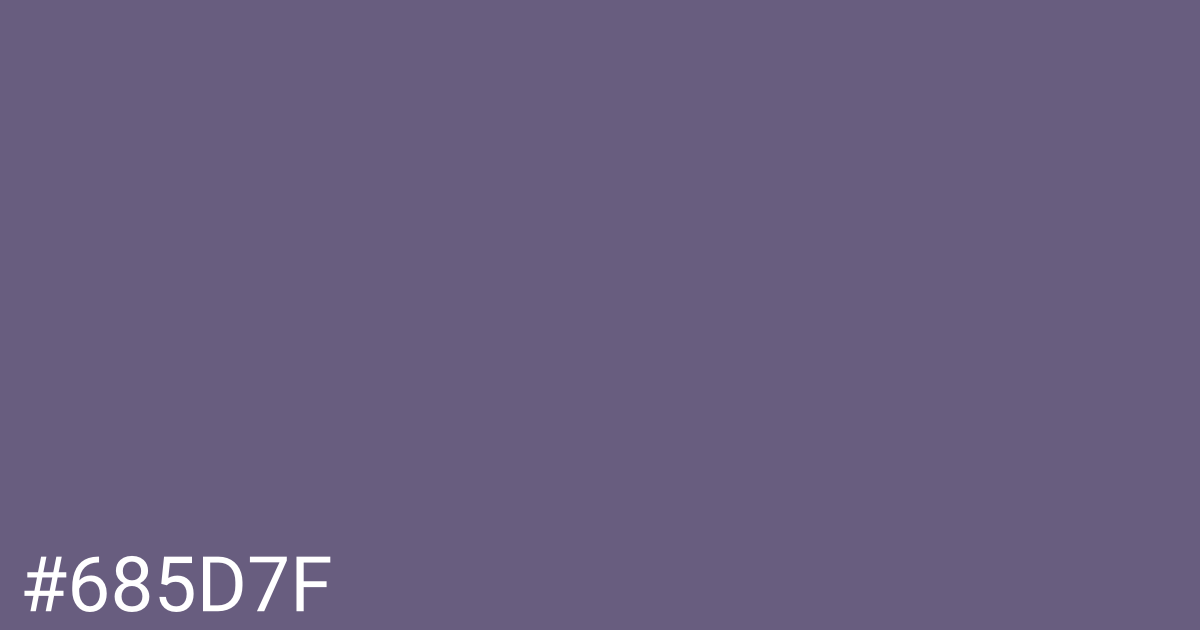 Hex color #685d7f graphic