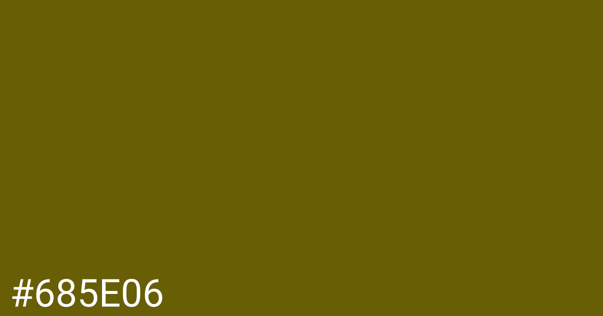 Hex color #685e06 graphic