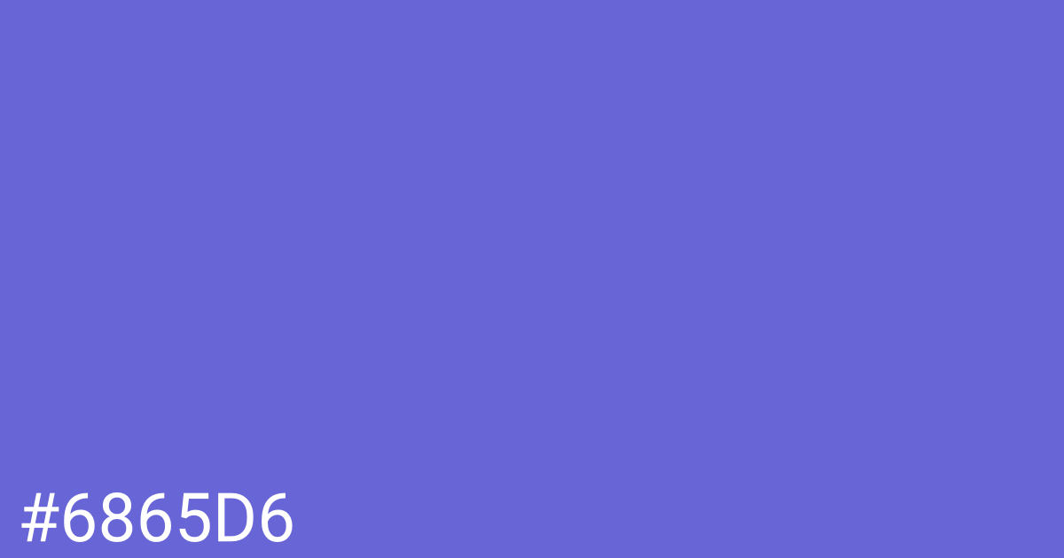 Hex color #6865d6 graphic