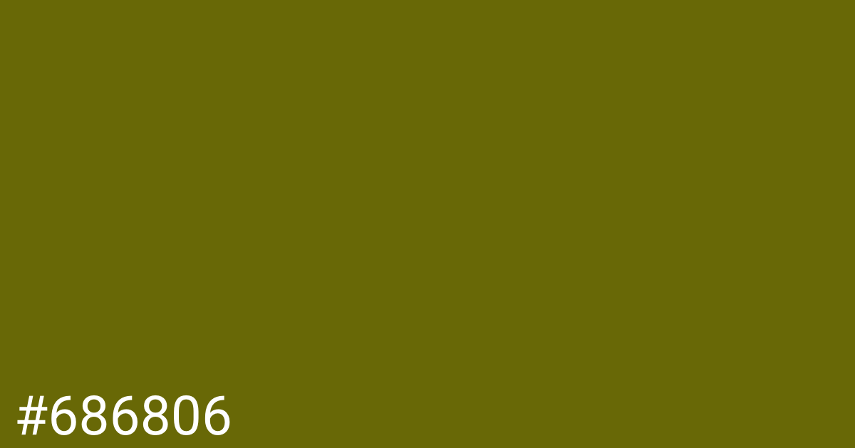Hex color #686806 graphic
