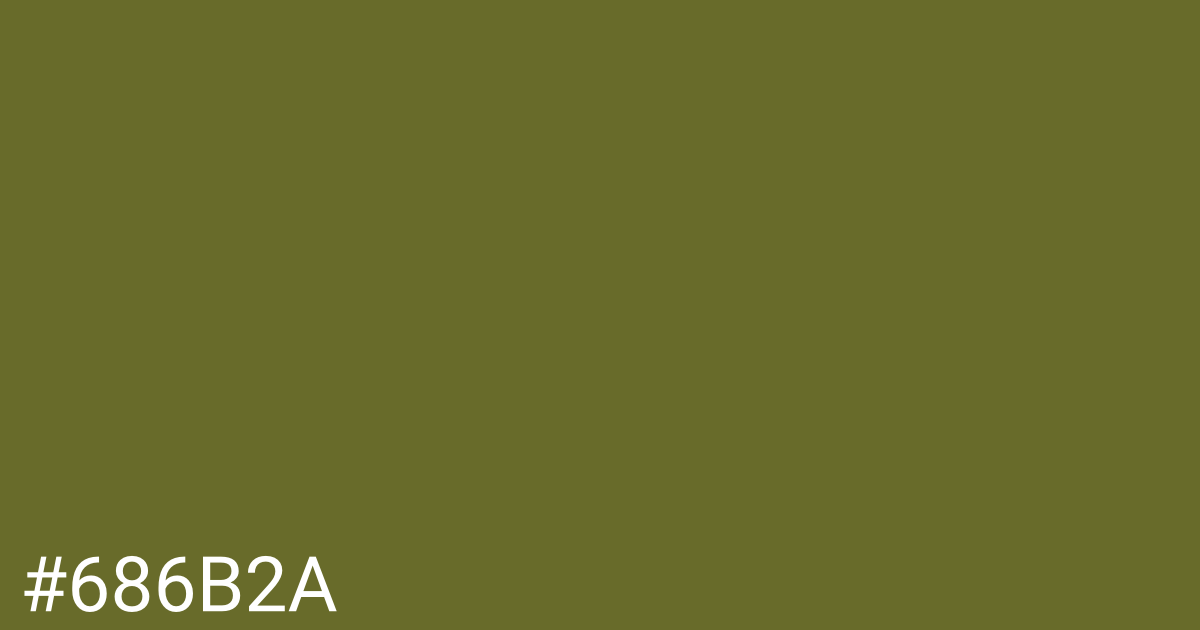 Hex color #686b2a graphic