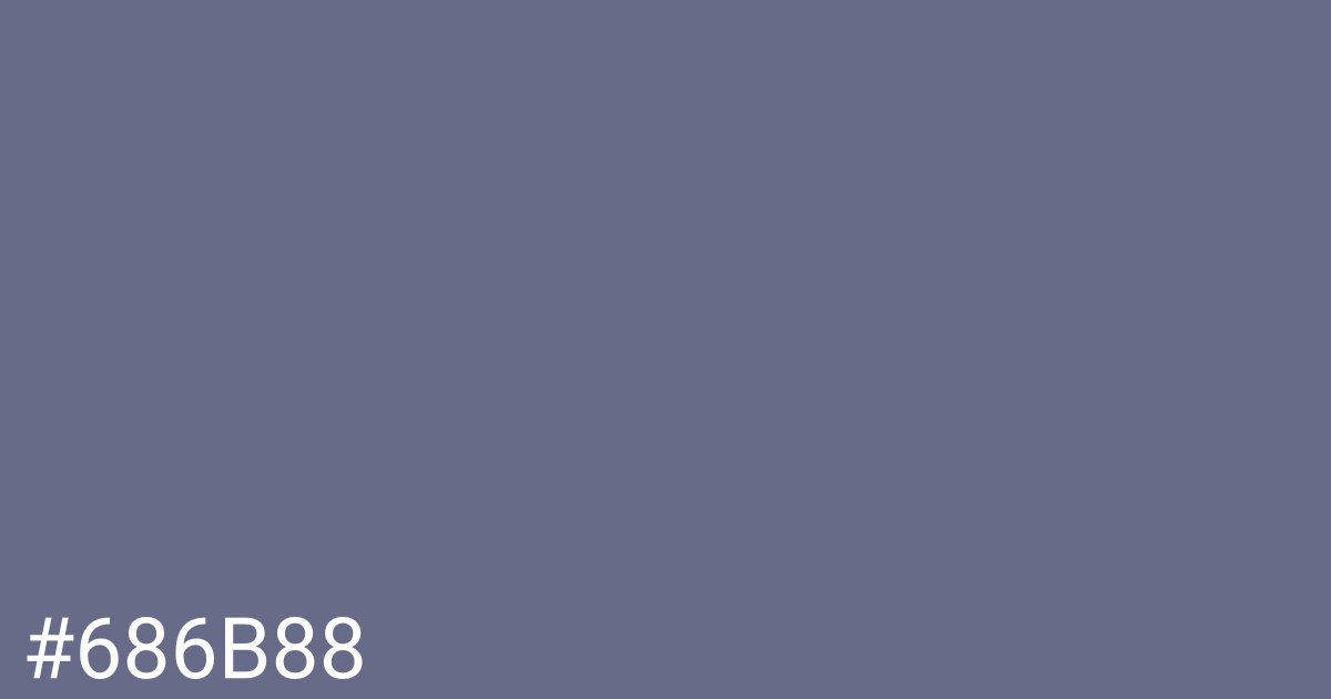 Hex color #686b88 graphic