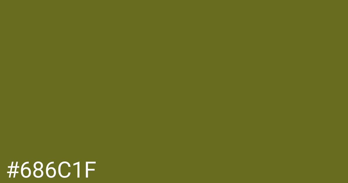 Hex color #686c1f graphic