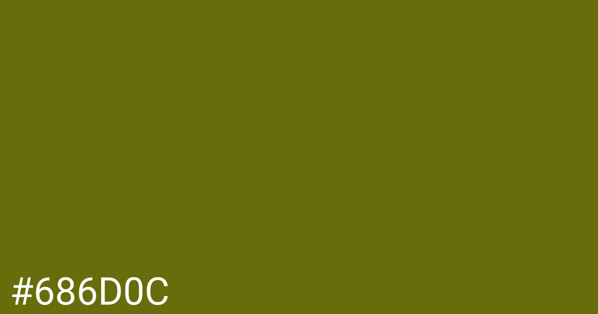 Hex color #686d0c graphic