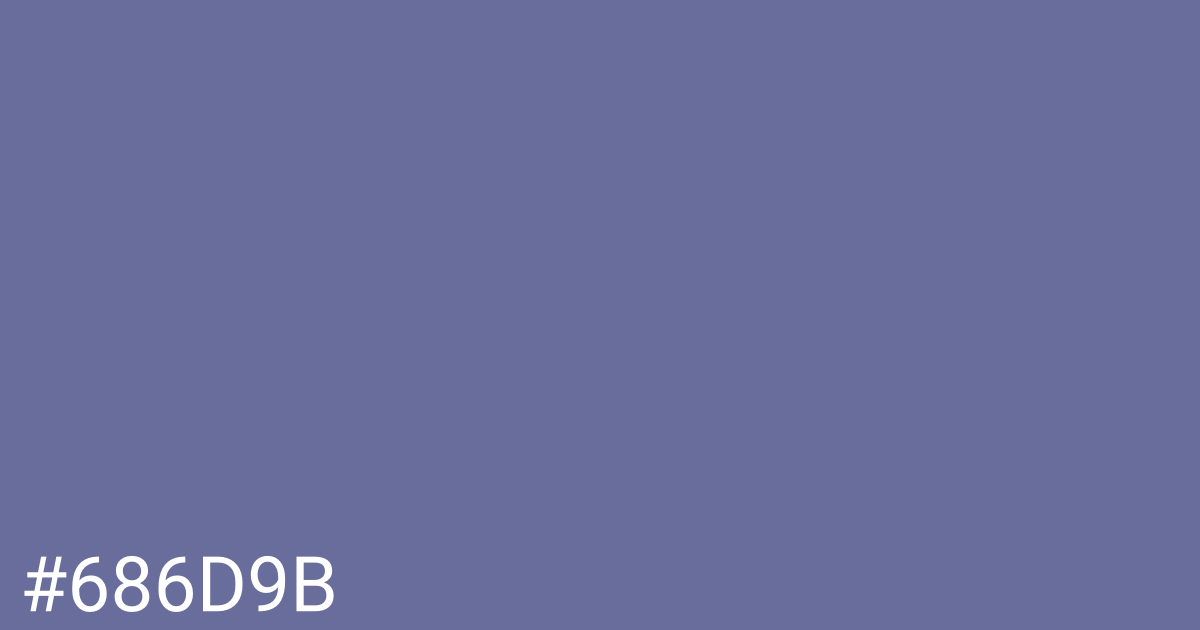 Hex color #686d9b graphic