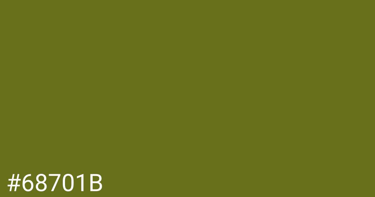 Hex color #68701b graphic