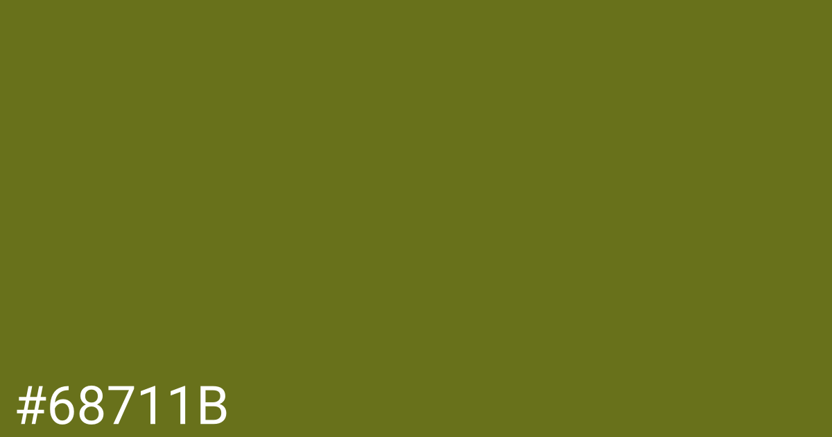 Hex color #68711b graphic