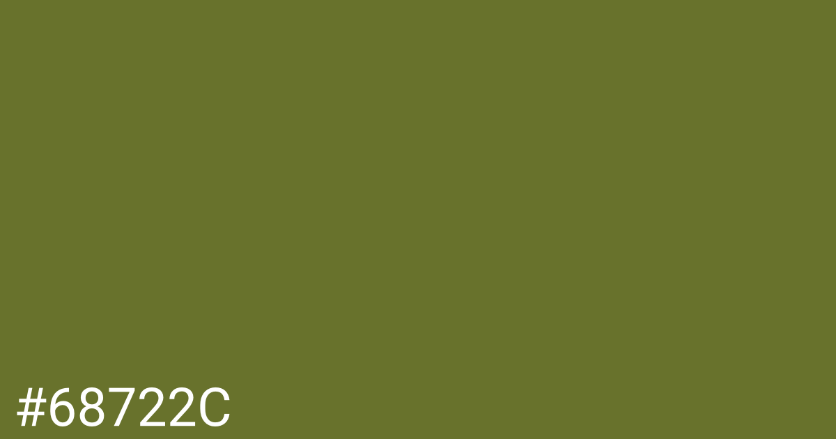 Hex color #68722c graphic