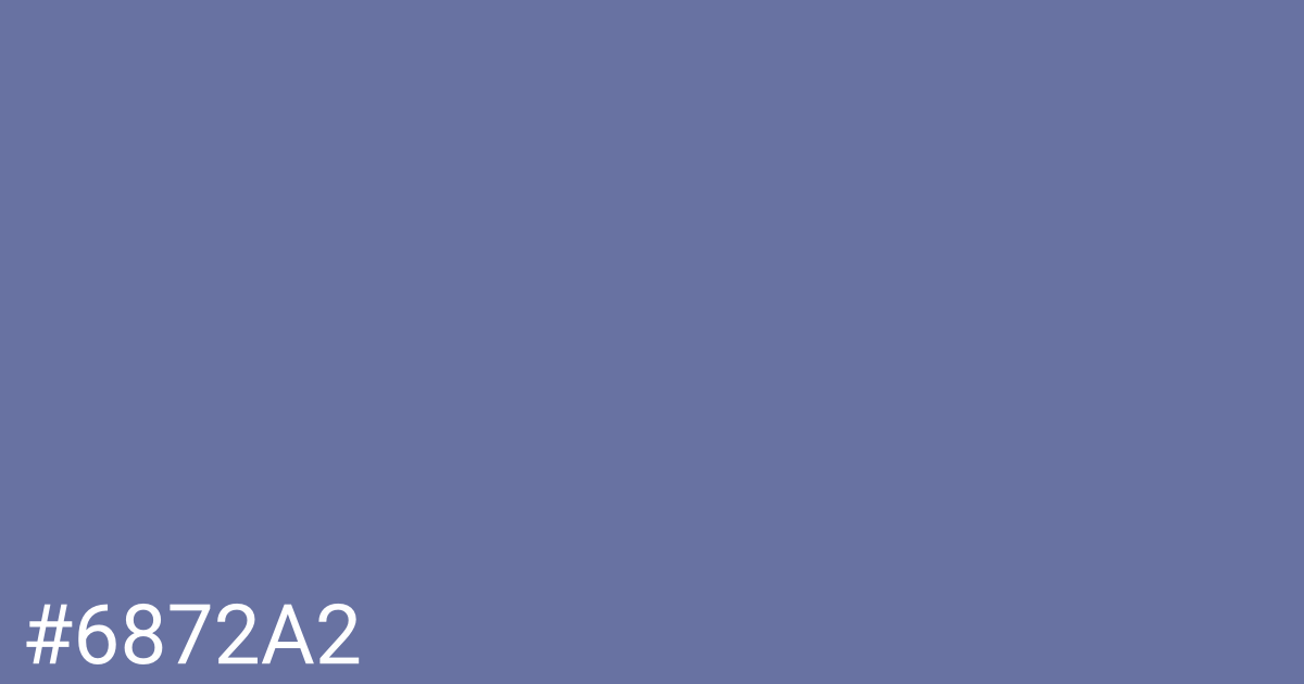 Hex color #6872a2 graphic