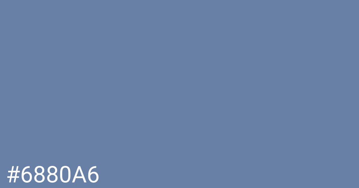 Hex color #6880a6 graphic