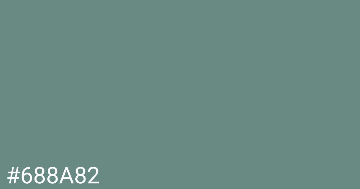 Hex color #688a82 graphic