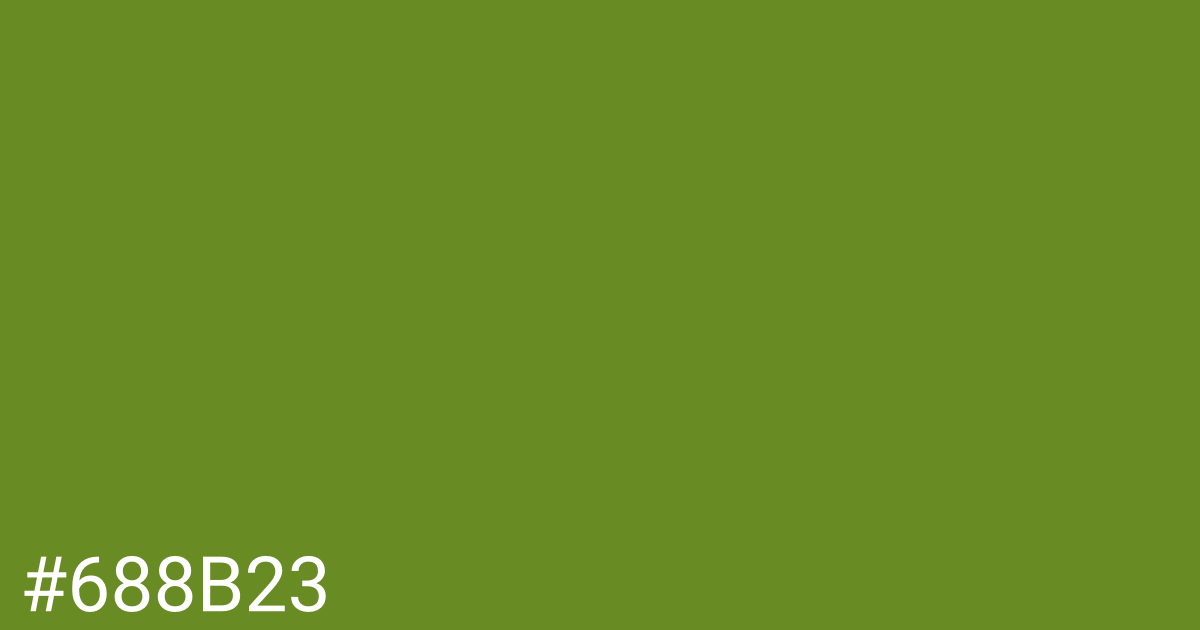 Hex color #688b23 graphic