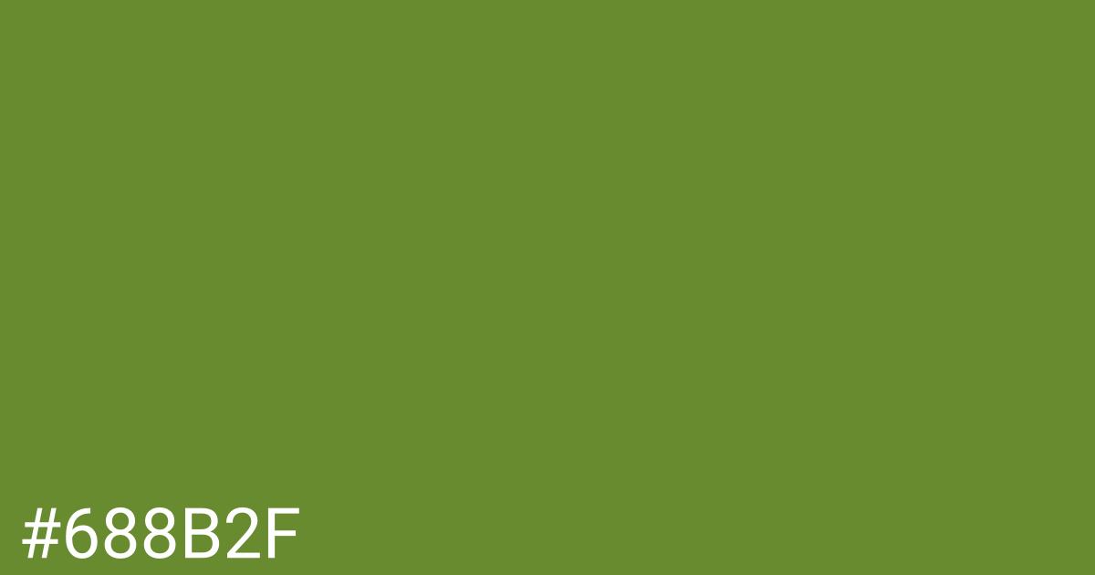 Hex color #688b2f graphic
