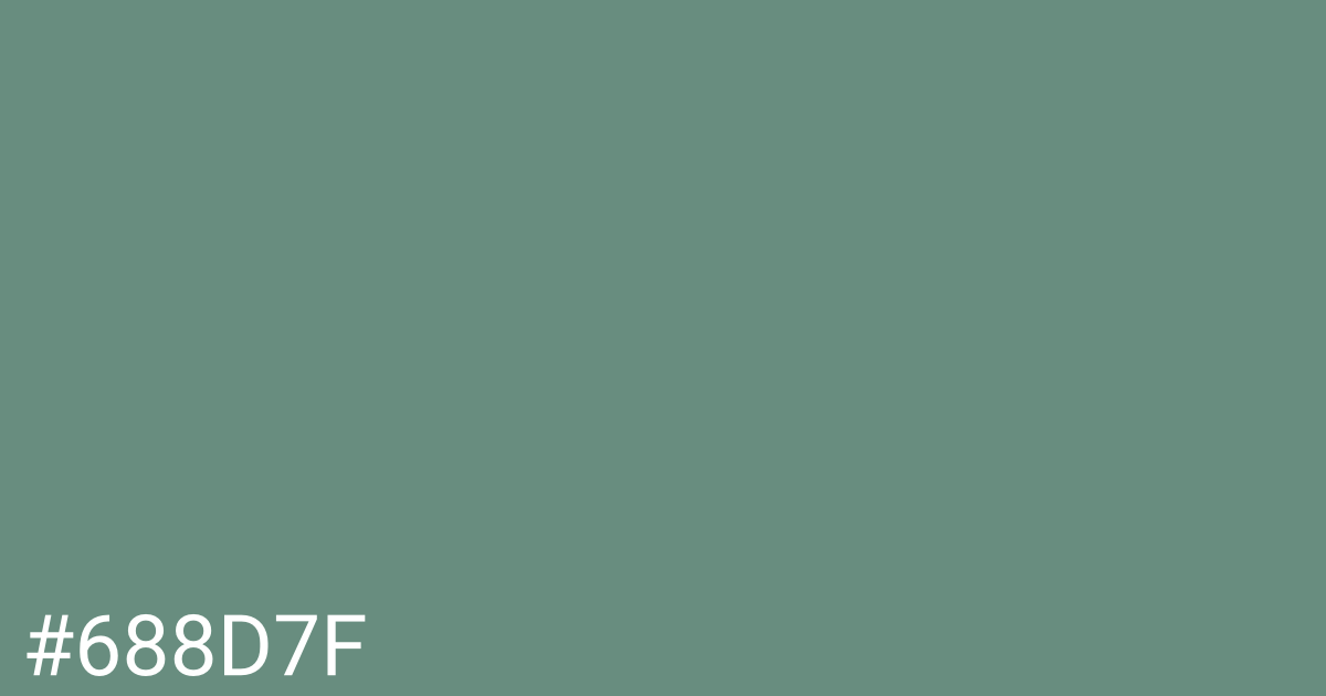 Hex color #688d7f graphic