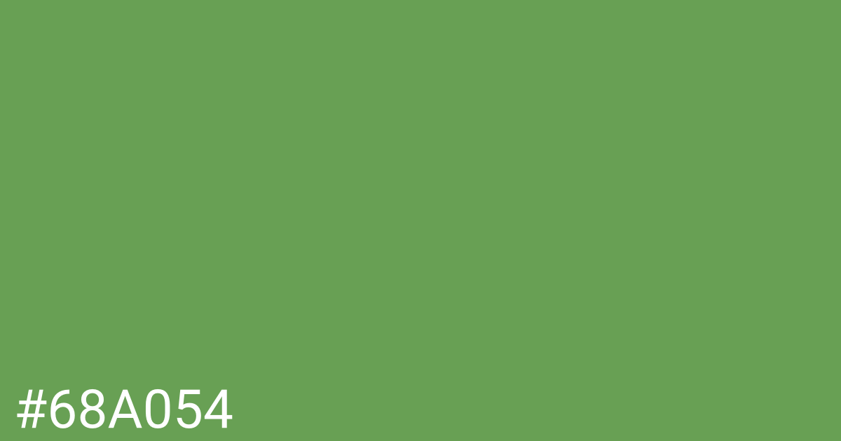 Hex color #68a054 graphic
