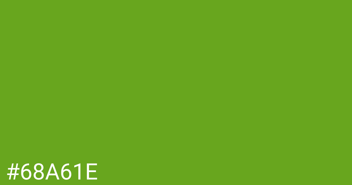 Hex color #68a61e graphic