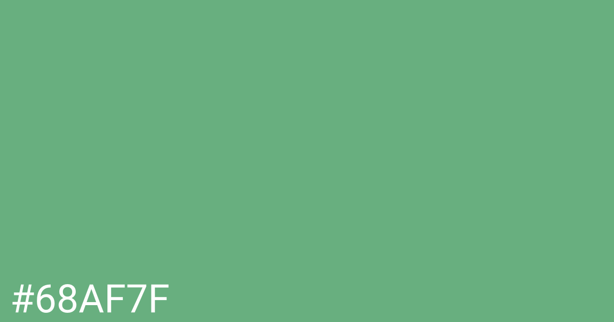 Hex color #68af7f graphic