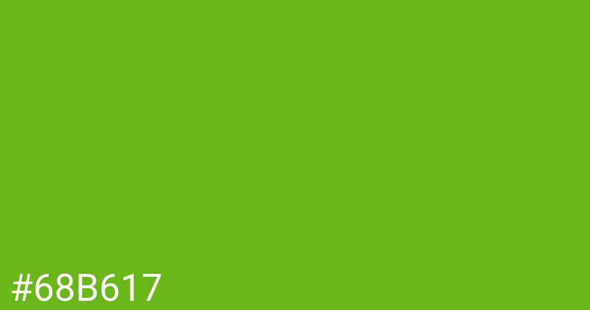 Hex color #68b617 graphic