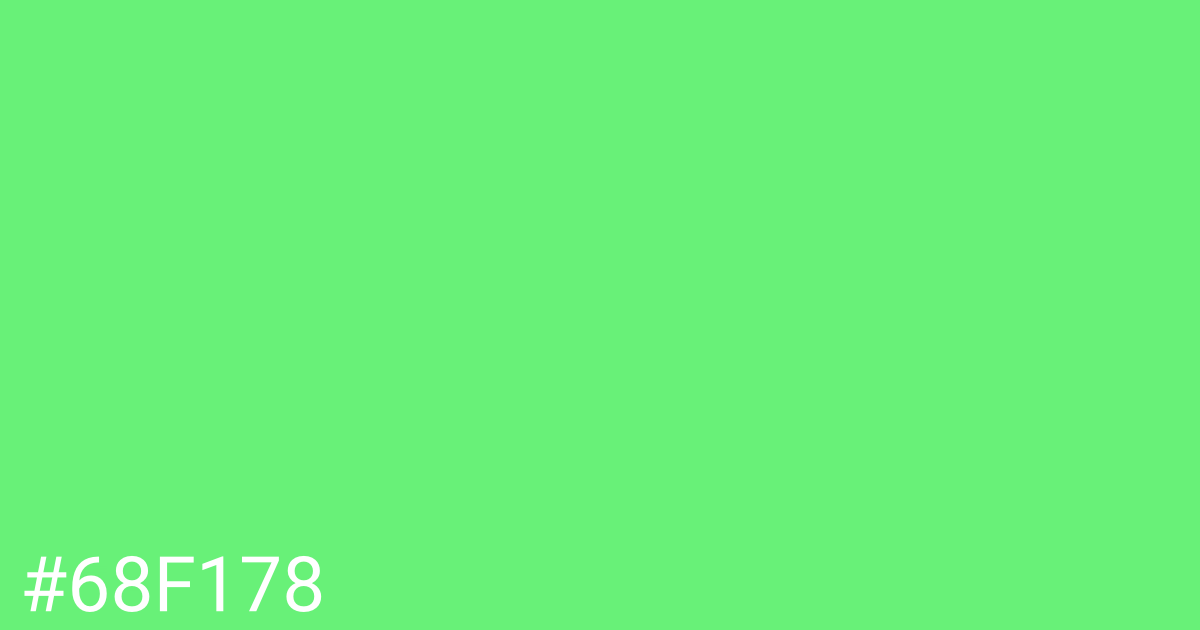 Hex color #68f178 graphic