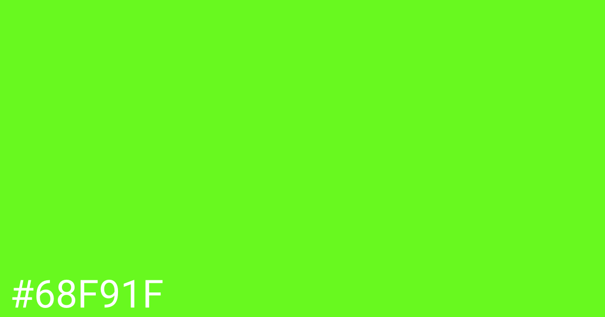 Hex color #68f91f graphic