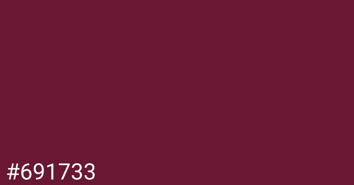 Hex color #691733 graphic