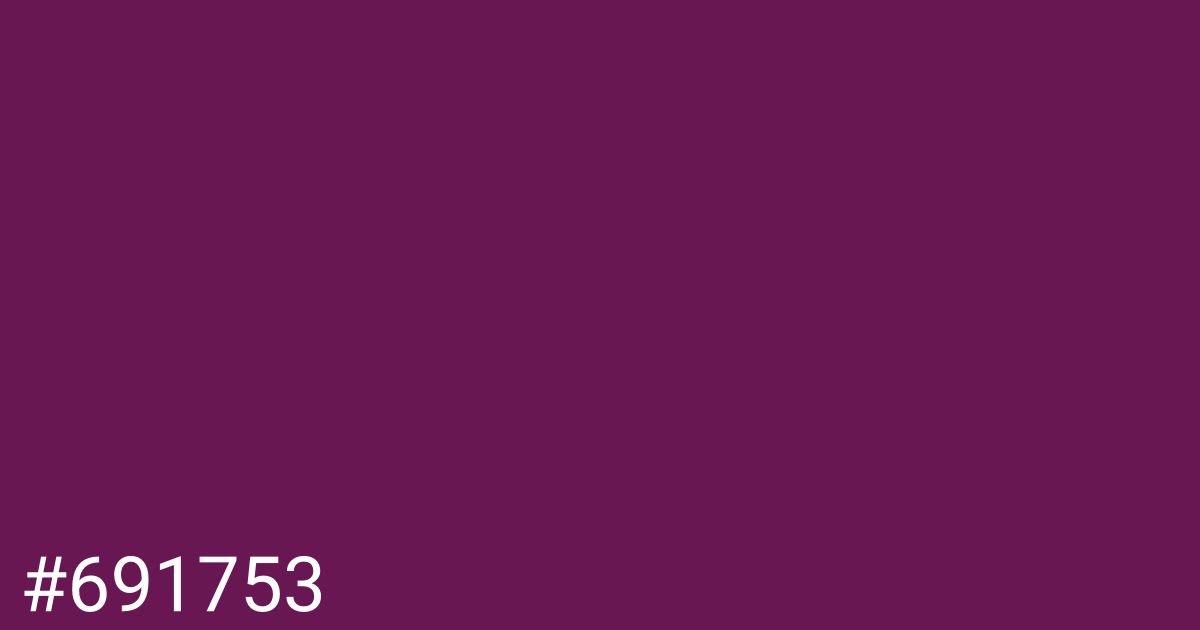 Hex color #691753 graphic