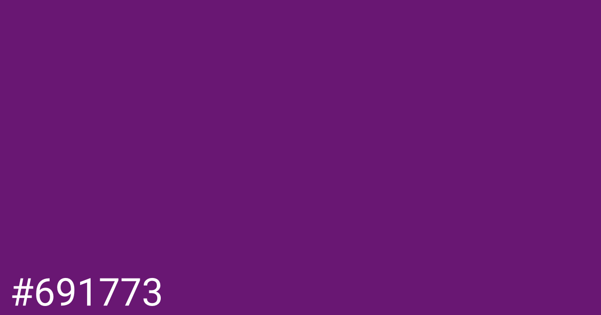 Hex color #691773 graphic