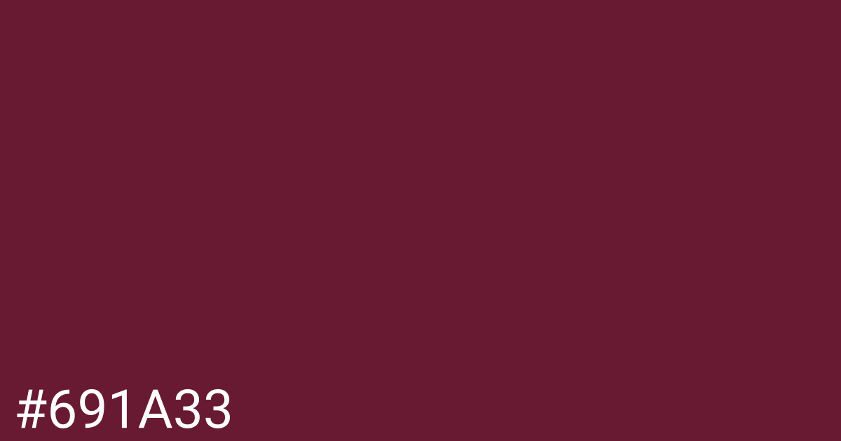 Hex color #691a33 graphic