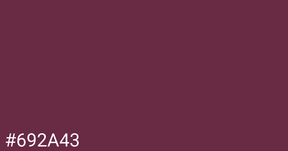 Hex color #692a43 graphic