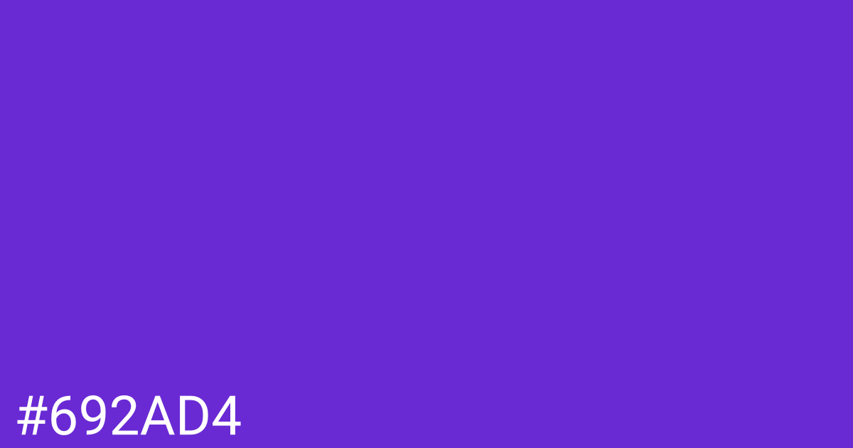 Hex color #692ad4 graphic