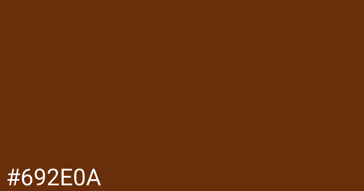 Hex color #692e0a graphic