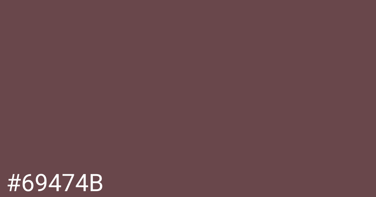 Hex color #69474b graphic