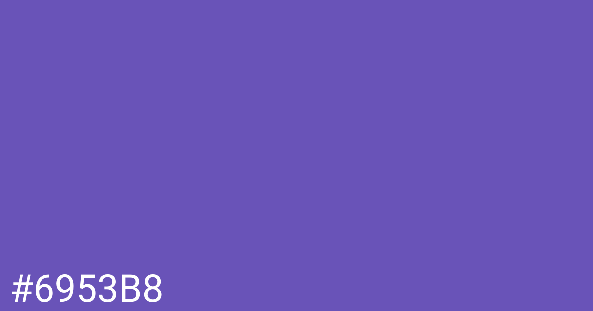 Hex color #6953b8 graphic