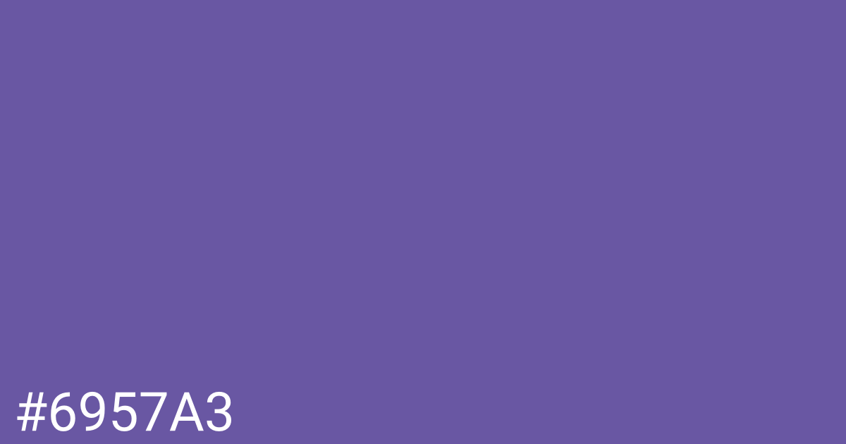 Hex color #6957a3 graphic