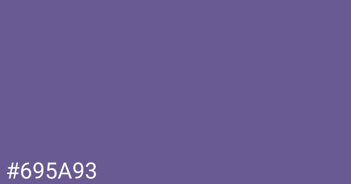 Hex color #695a93 graphic