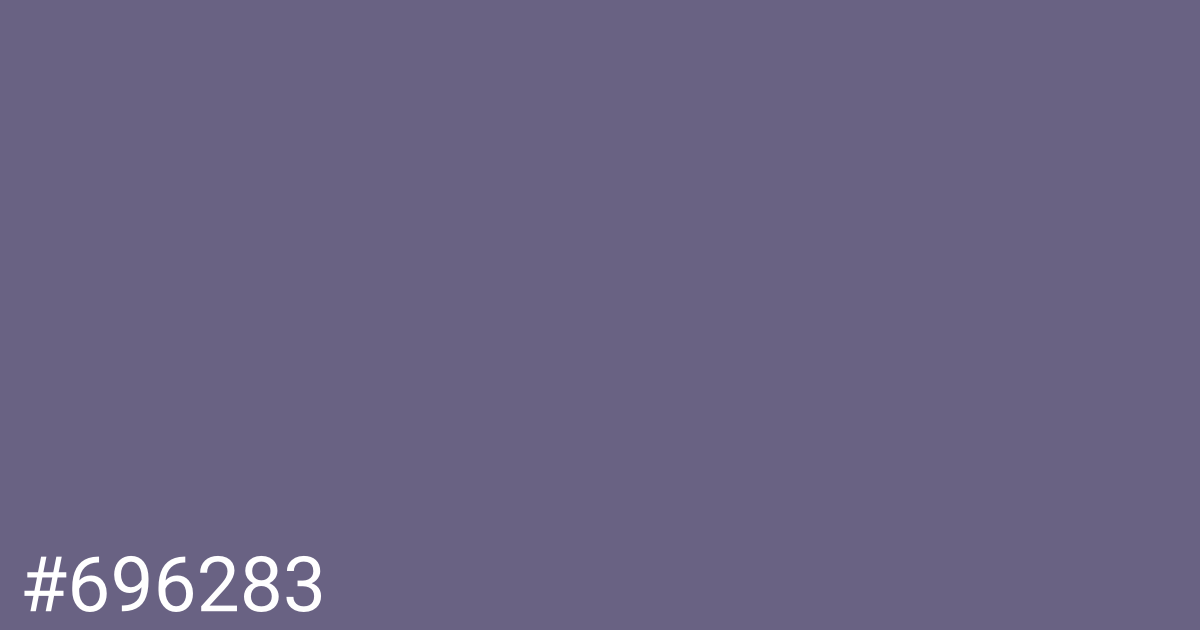 Hex color #696283 graphic