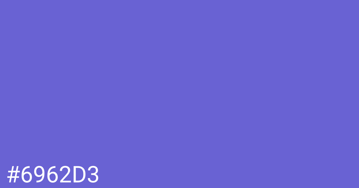 Hex color #6962d3 graphic