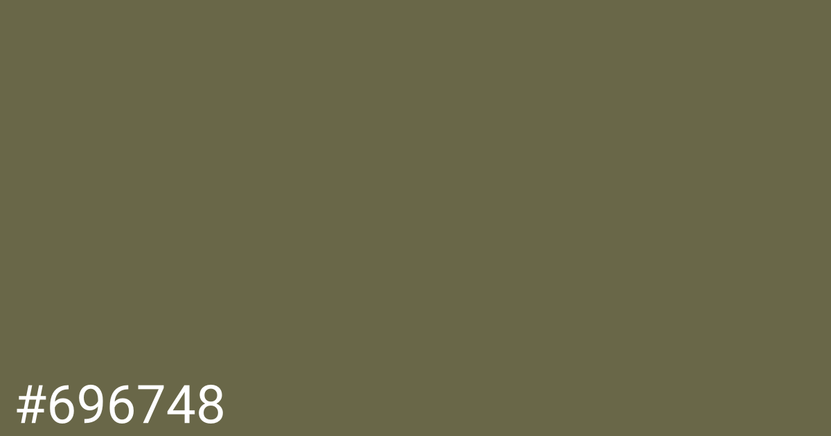 Hex color #696748 graphic