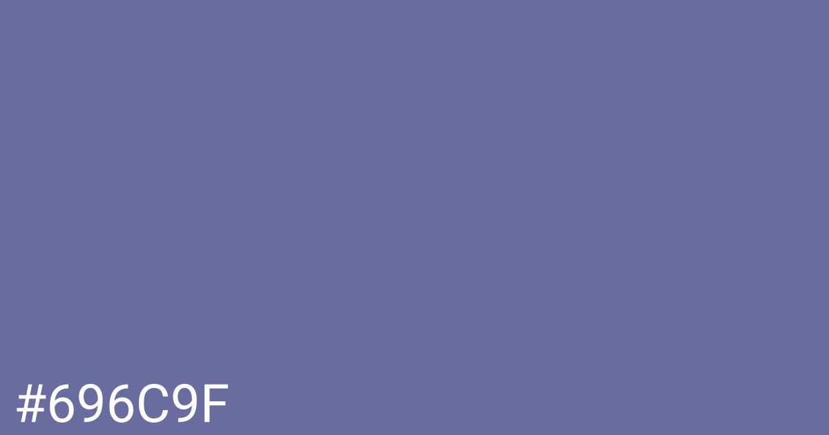 Hex color #696c9f graphic